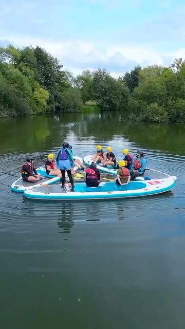 One of the most popular activities at our watersports centres’ is the Giant Stand Up Paddleboard. A great way to complete as team racing across the lake, or simply lash them together and play Duck and Goose!

#giantsup #watersports #teamwork