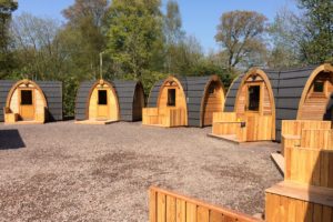 Huts at Lockerbie Manor